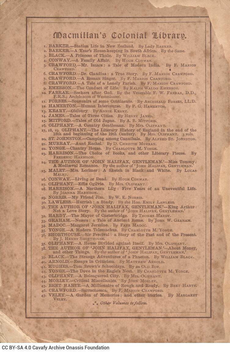 19,5 x 13 εκ. XII σ. + 384 σ., όπου στη σ. [I] ψευδότιτλος, σκισμένο το τμήμα με τη